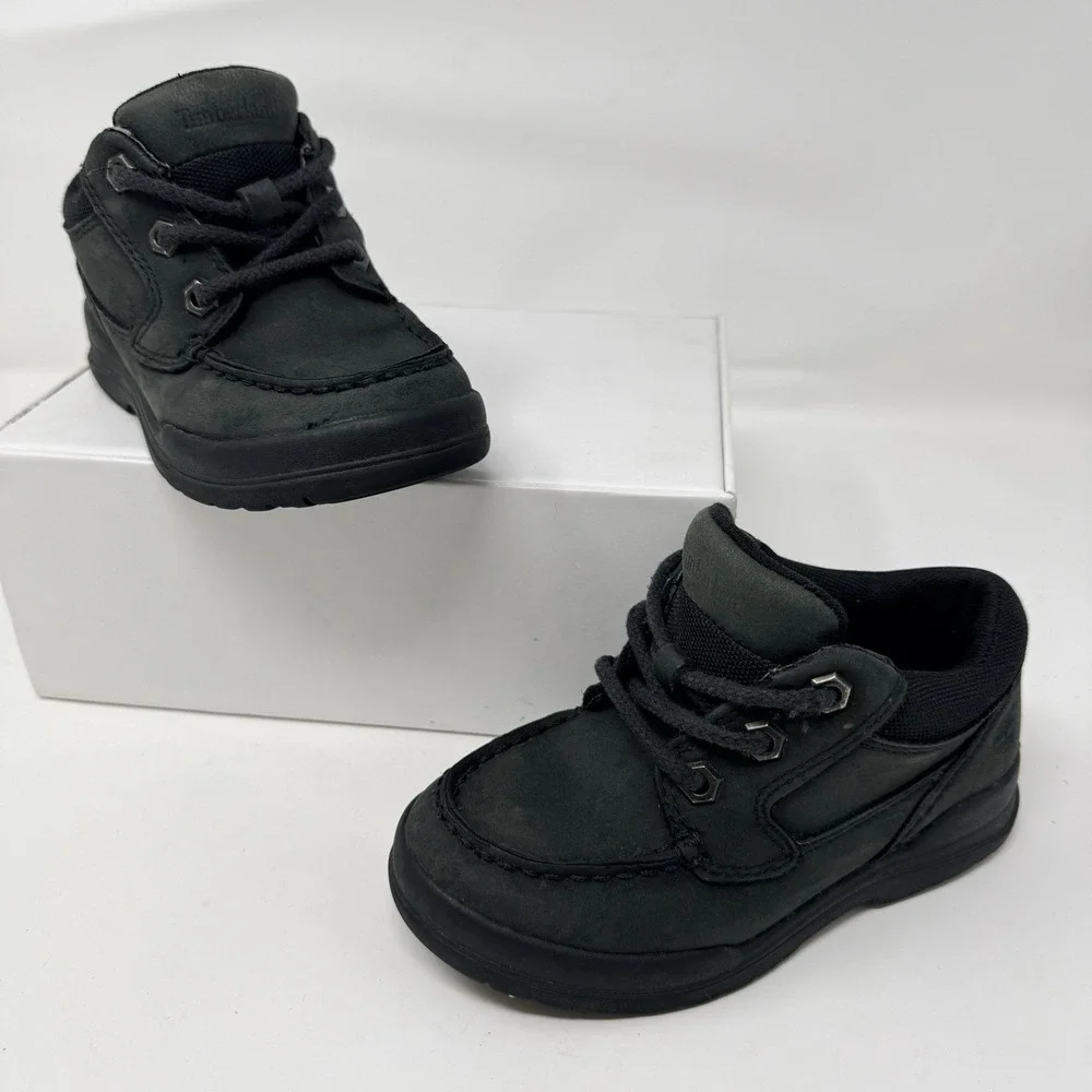 Timberland Earthkeepers Trekker‎ Moc Toe Oxford Toddler Size 10.5 Black